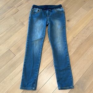 Girls Elastic Waist Jeans